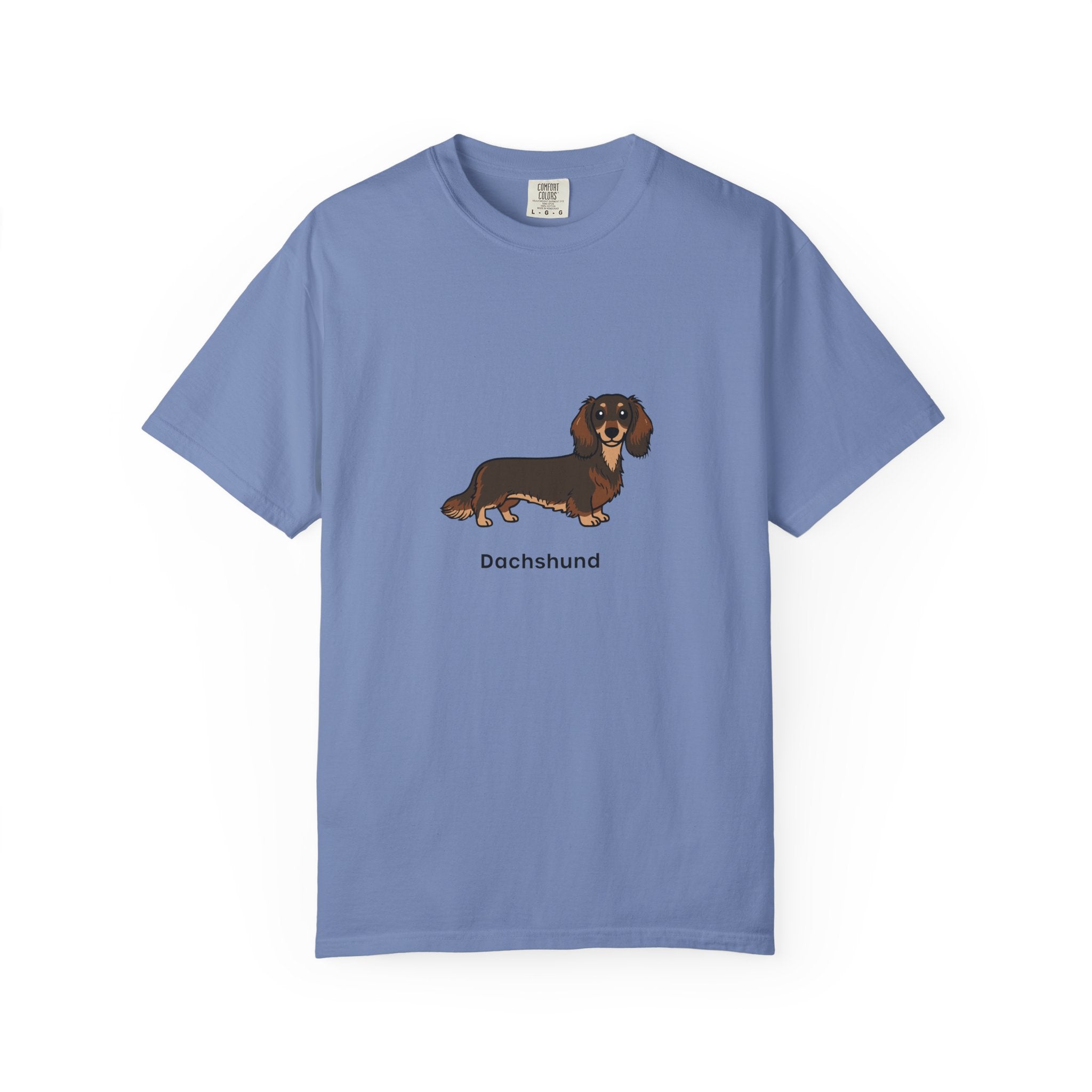 Cute Dachshund Graphic T-Shirt for Dog Lovers Unisex Wiener Dog Illustration Tee