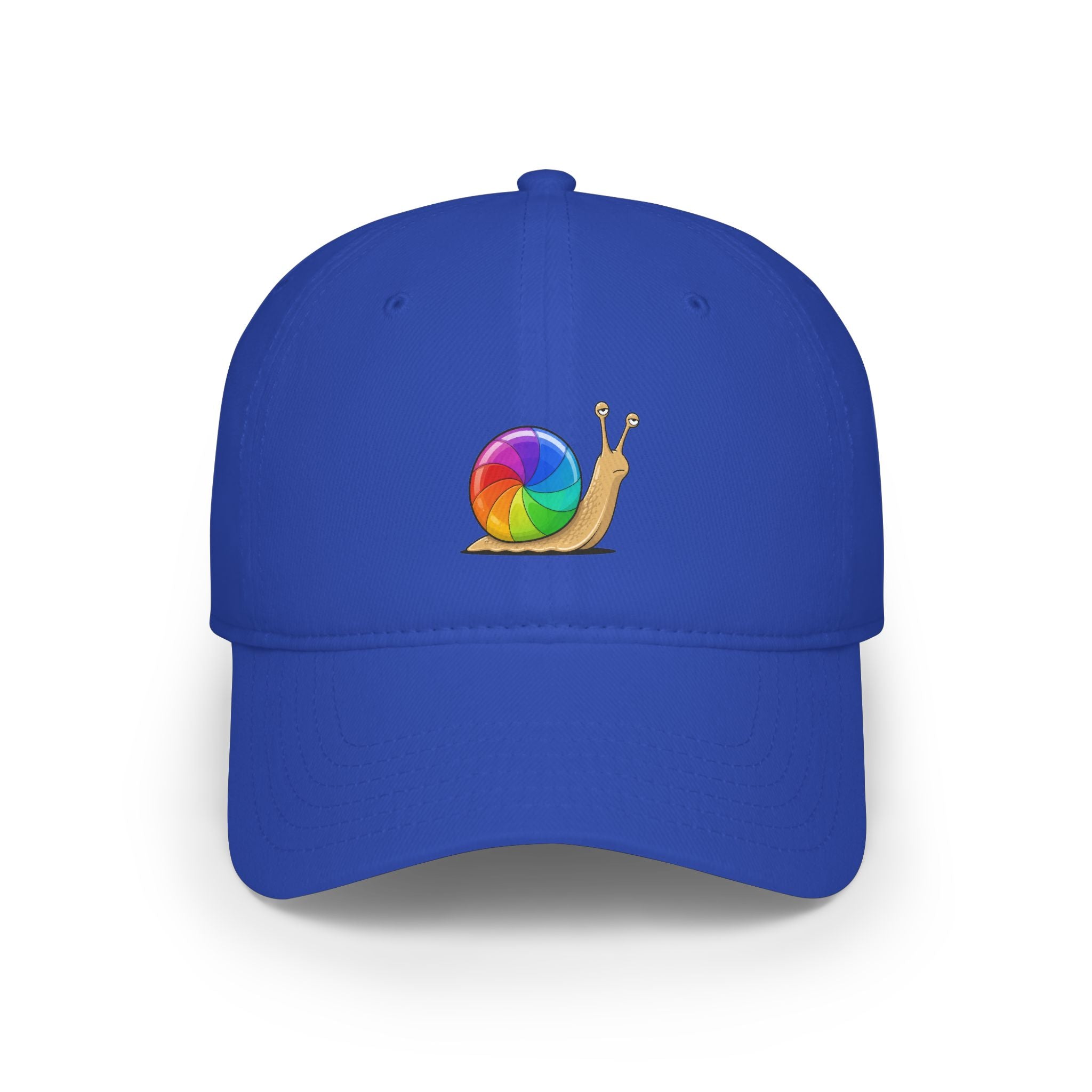 Snail with Rainbow Shell Cap — Low Profile Embroidered Baseball Hat
