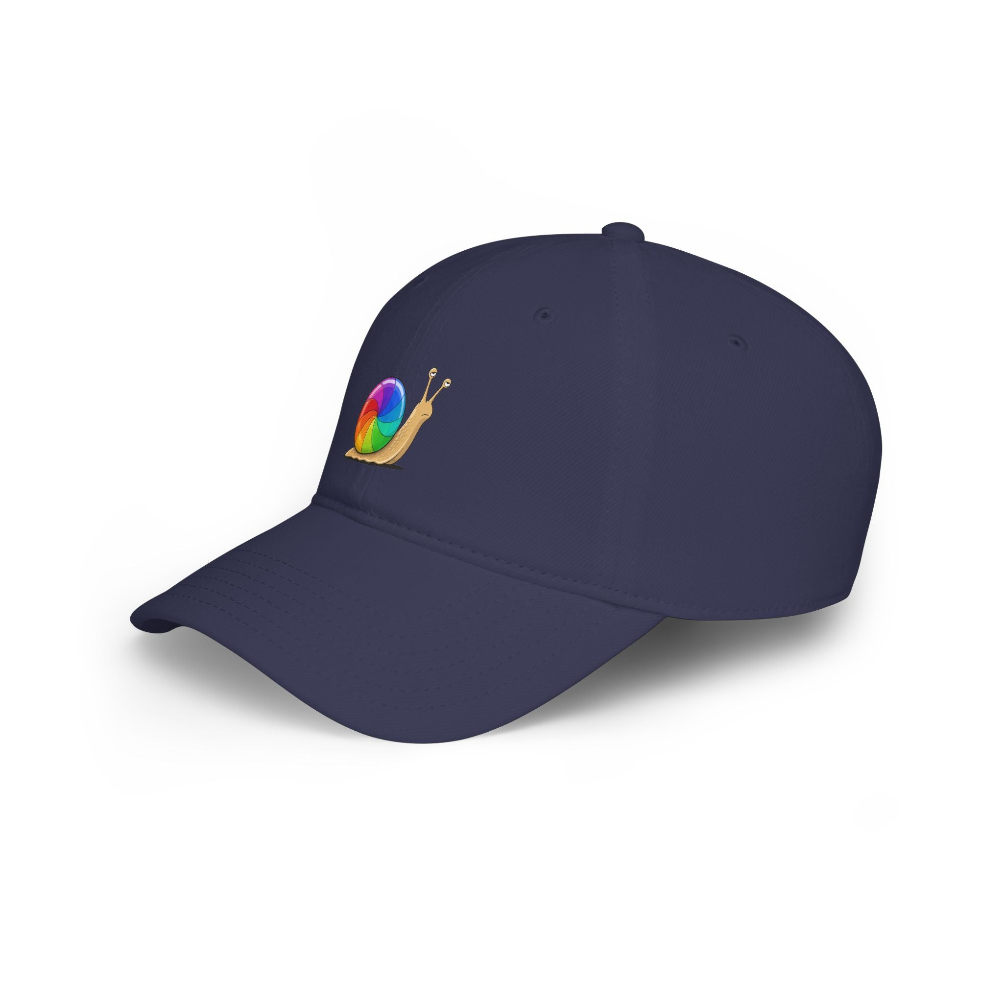 Snail with Rainbow Shell Cap — Low Profile Embroidered Baseball Hat