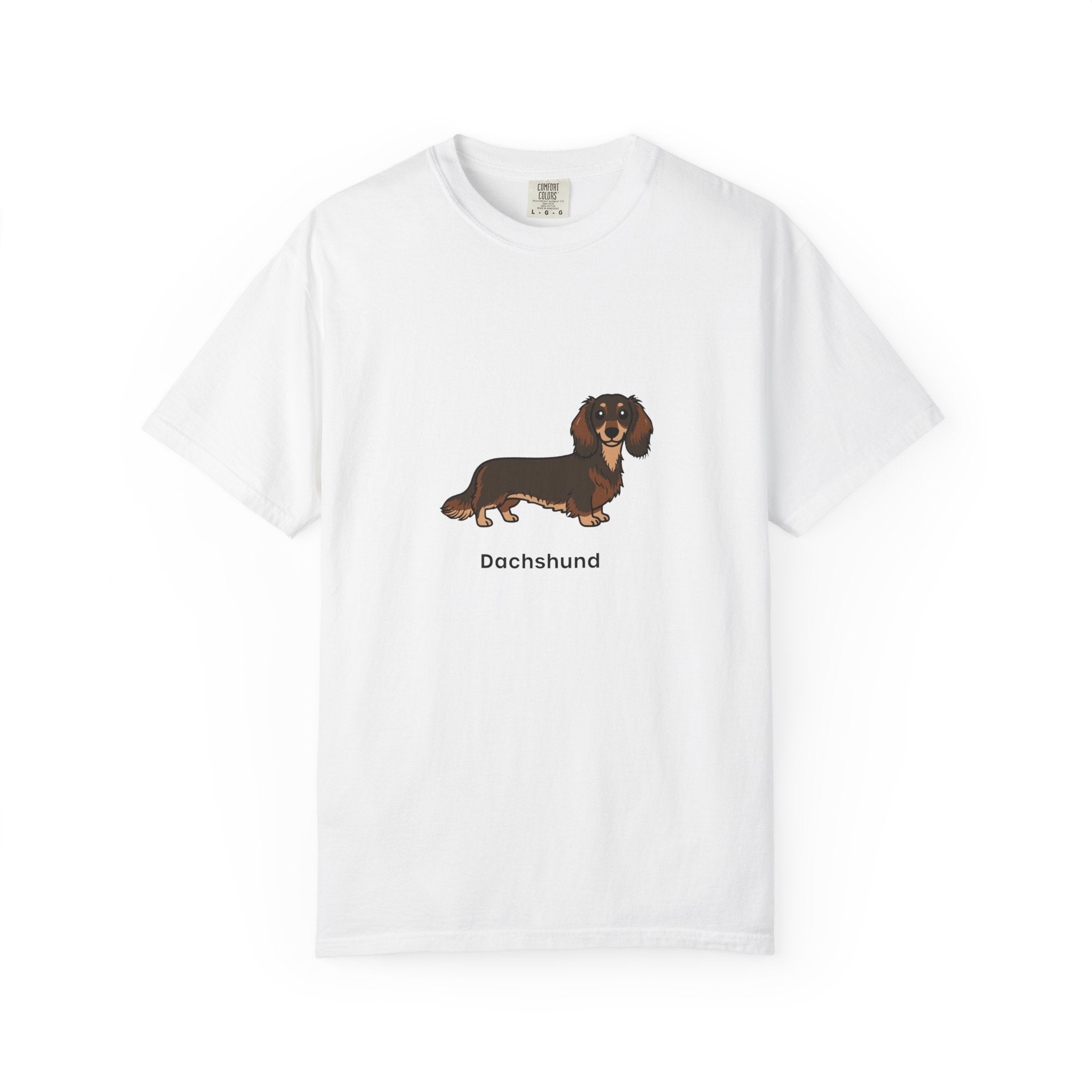 Cute Dachshund Graphic T-Shirt for Dog Lovers Unisex Wiener Dog Illustration Tee