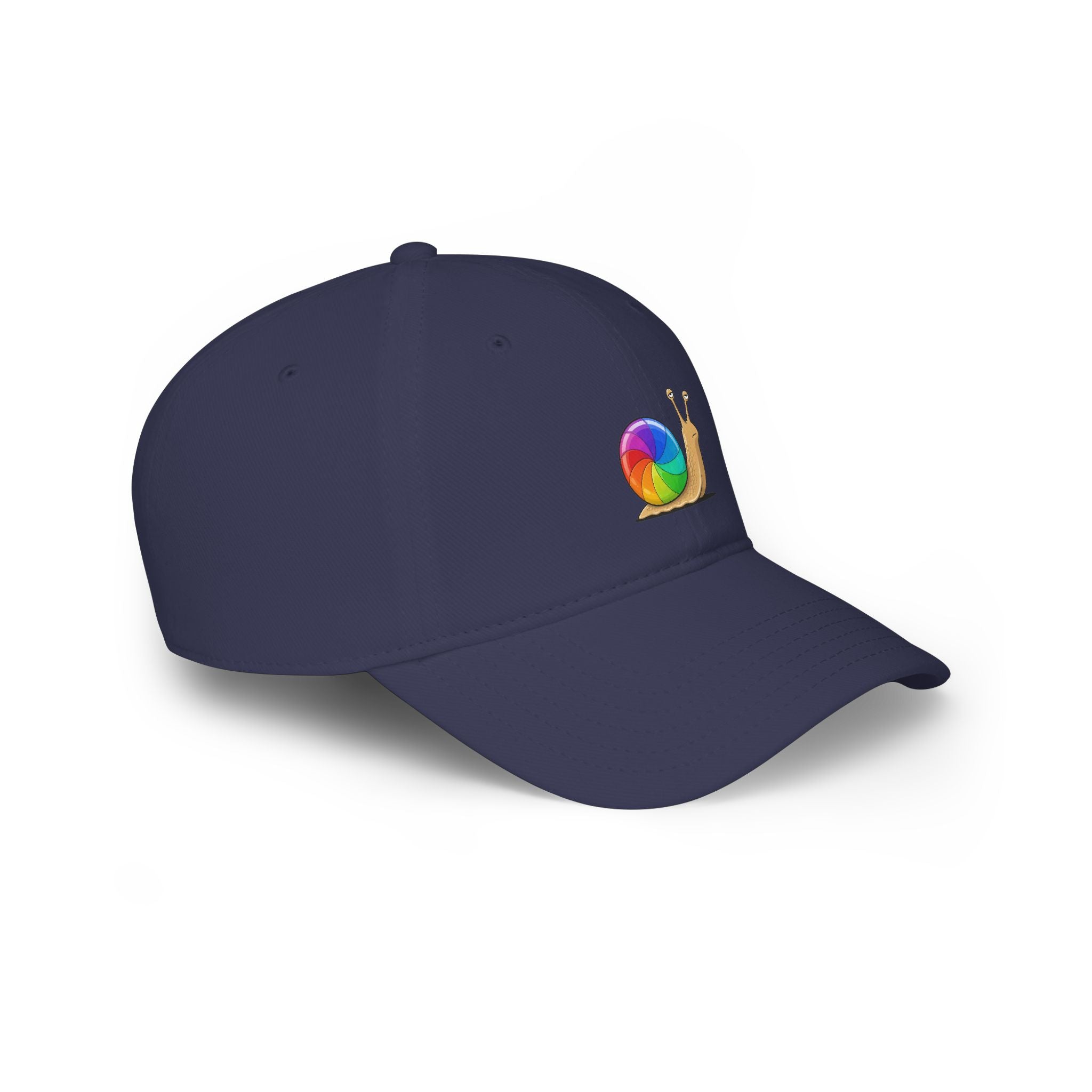Snail with Rainbow Shell Cap — Low Profile Embroidered Baseball Hat