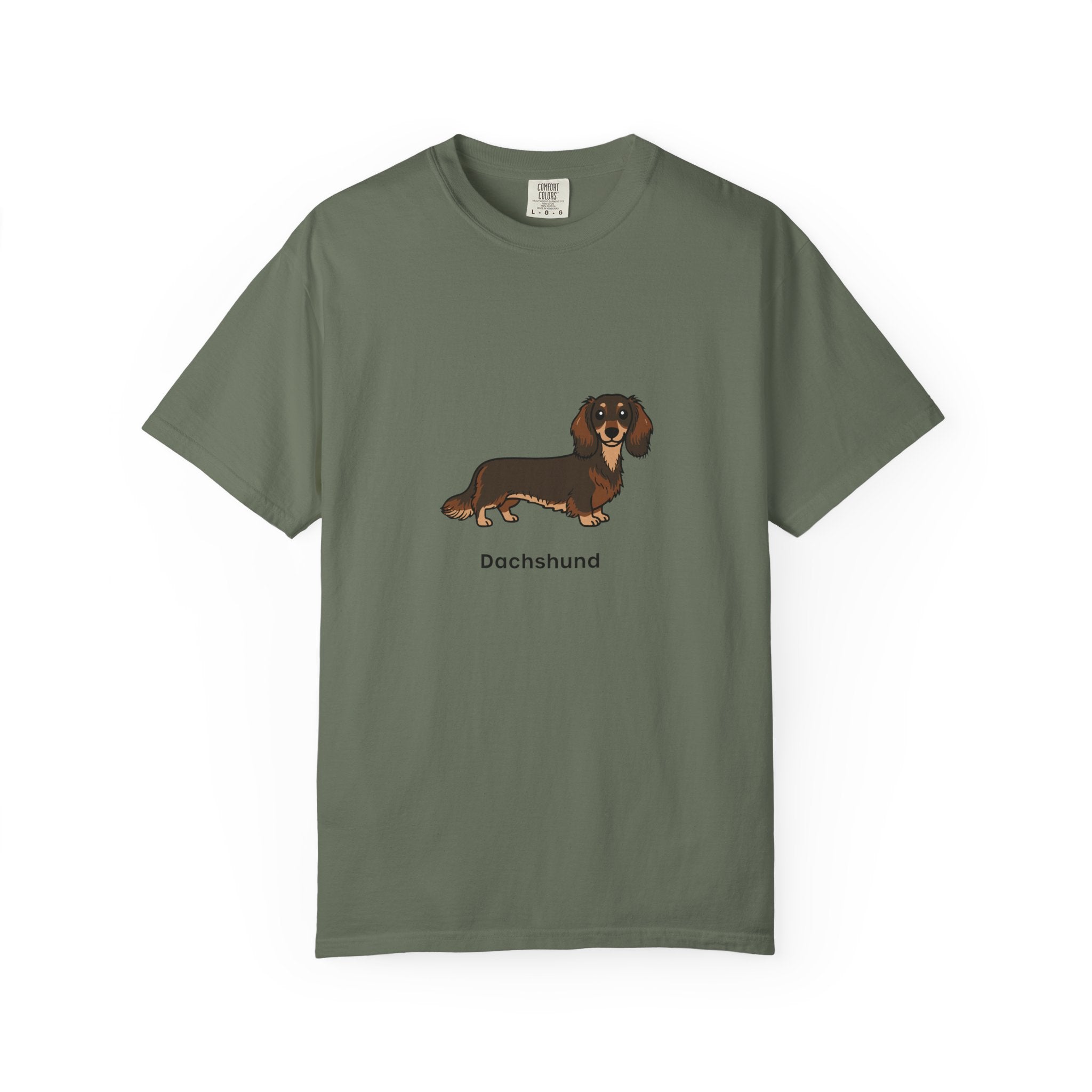 Cute Dachshund Graphic T-Shirt for Dog Lovers Unisex Wiener Dog Illustration Tee