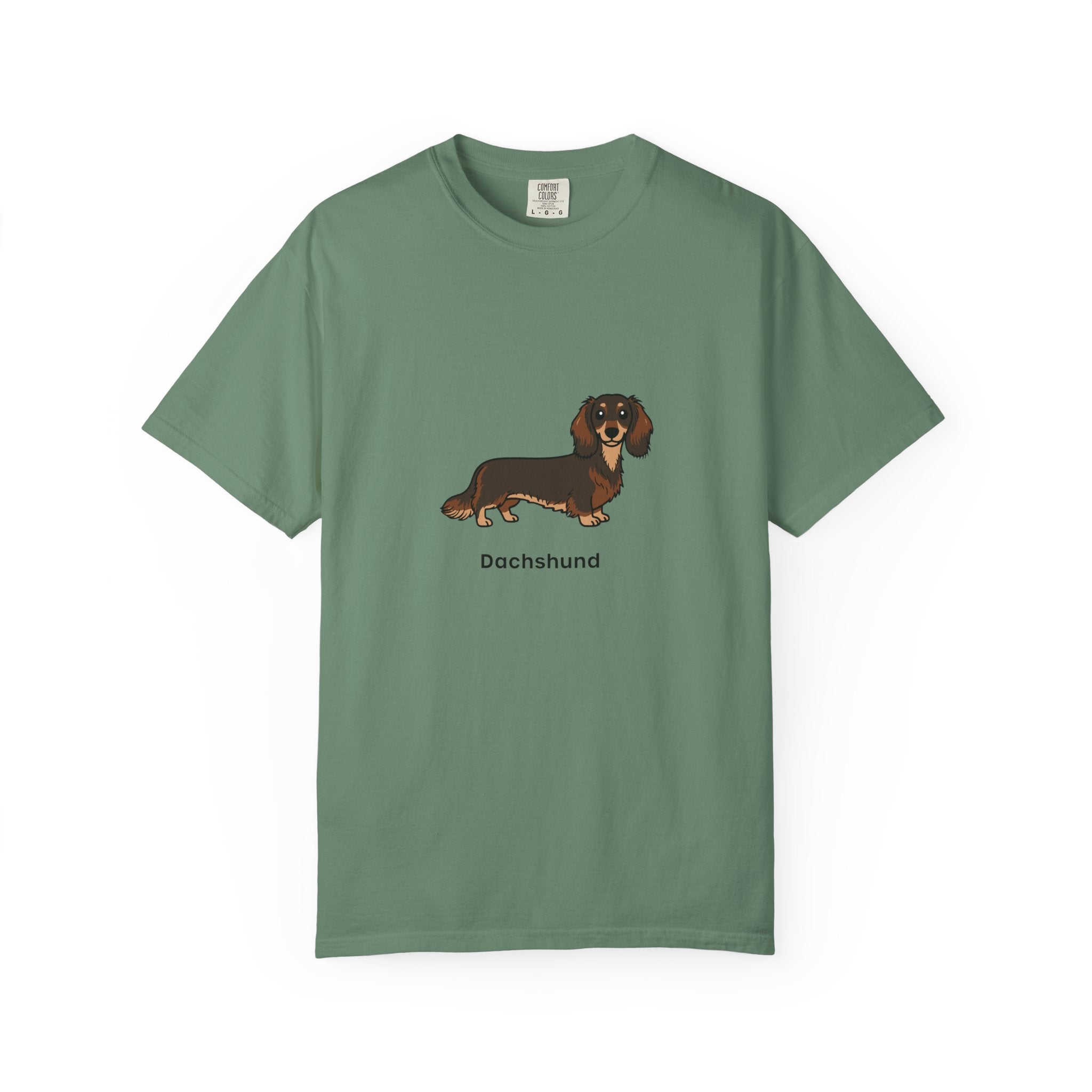 Cute Dachshund Graphic T-Shirt for Dog Lovers Unisex Wiener Dog Illustration Tee