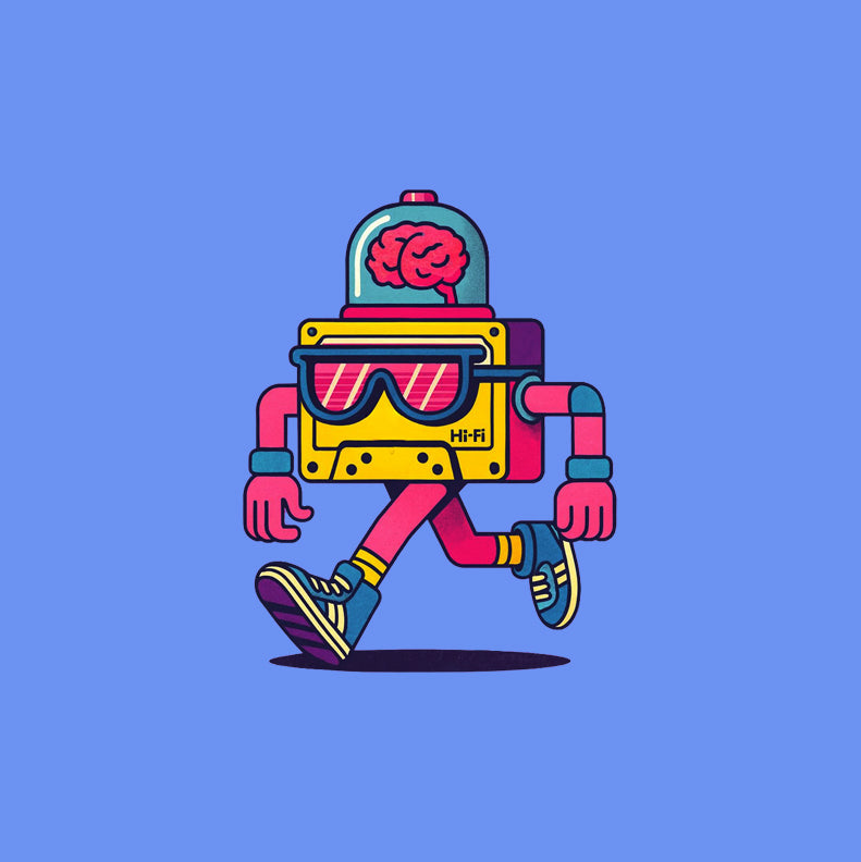 Retro 80s Robot Man T-Shirt – Cool Vintage Tee Unisex Shirt