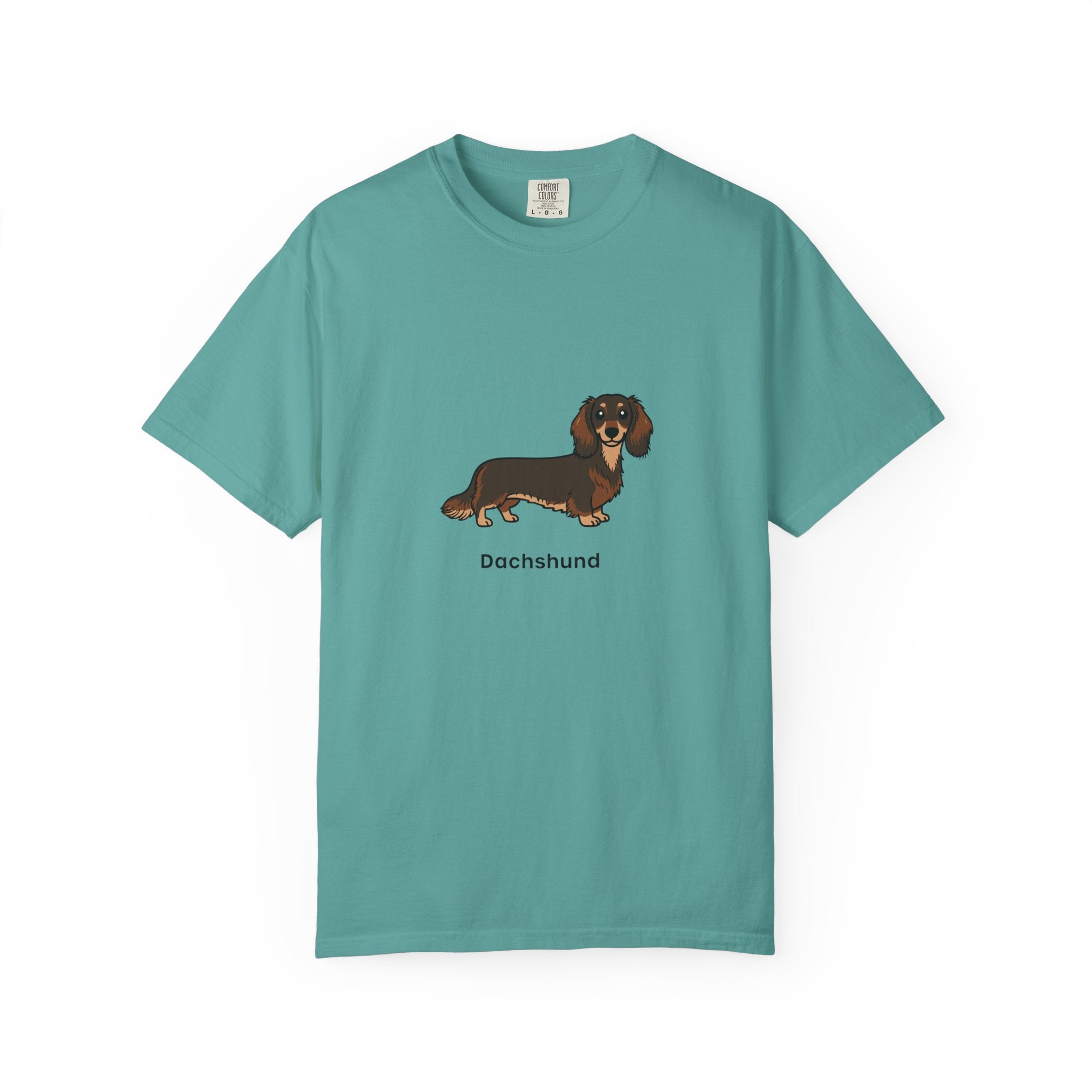 Cute Dachshund Graphic T-Shirt for Dog Lovers Unisex Wiener Dog Illustration Tee