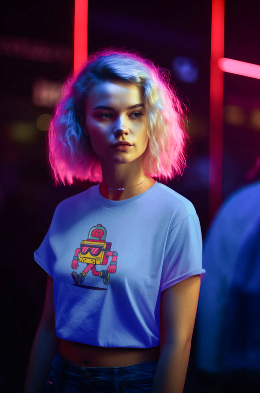 Retro 80s Robot Man T-Shirt – Cool Vintage Tee Unisex Shirt